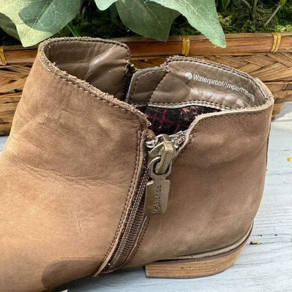 Blondo Dark Taupe Waterproof Liam Boots Comfortable Leather Chelsea Ankle Bootie - Picture 5 of 8